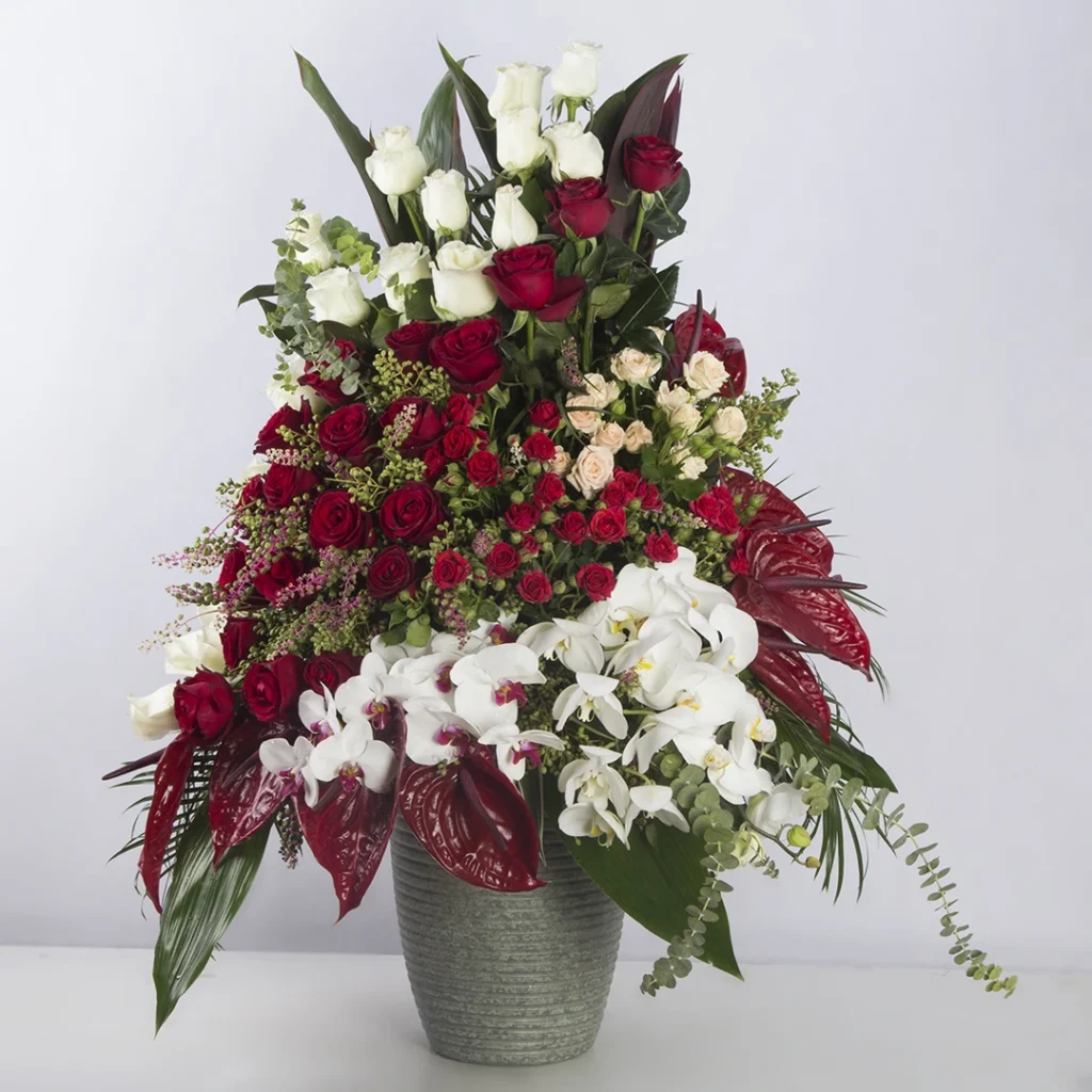 عکس گلدان گل خواستگاری لاکچری کد 3260