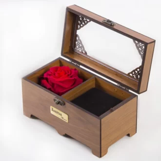 عکس باکس هدیه و گل رز جاودان کد 2520