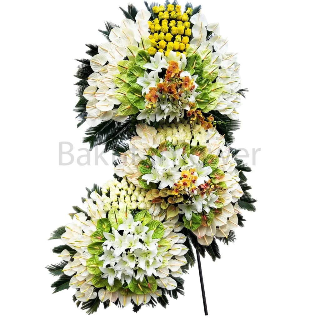 تاج گل 3 طبقه تبریک 8300 را انتخاب کنید