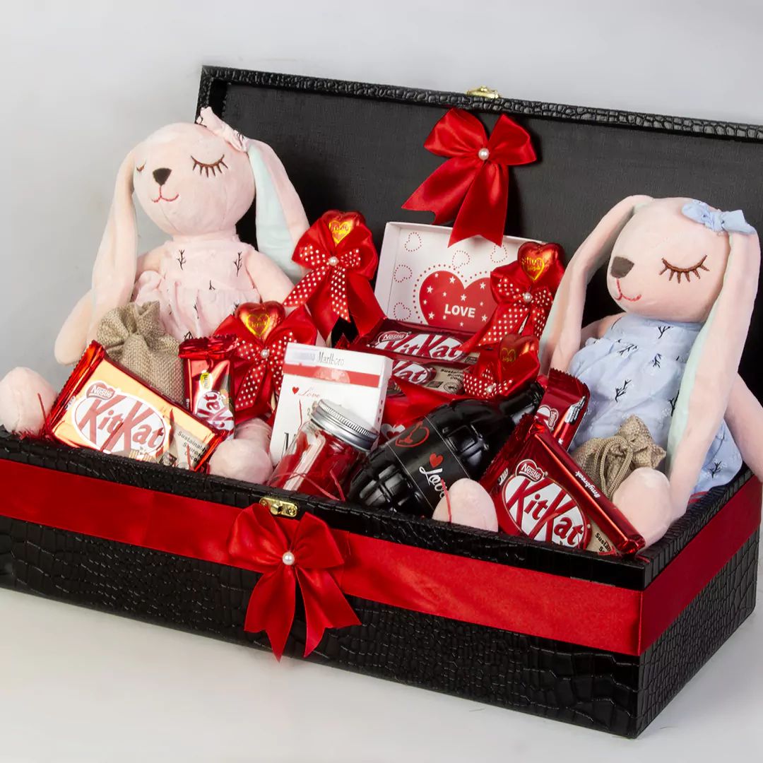 مدل باکس عروسک و شکلات ولنتاین کد 16163