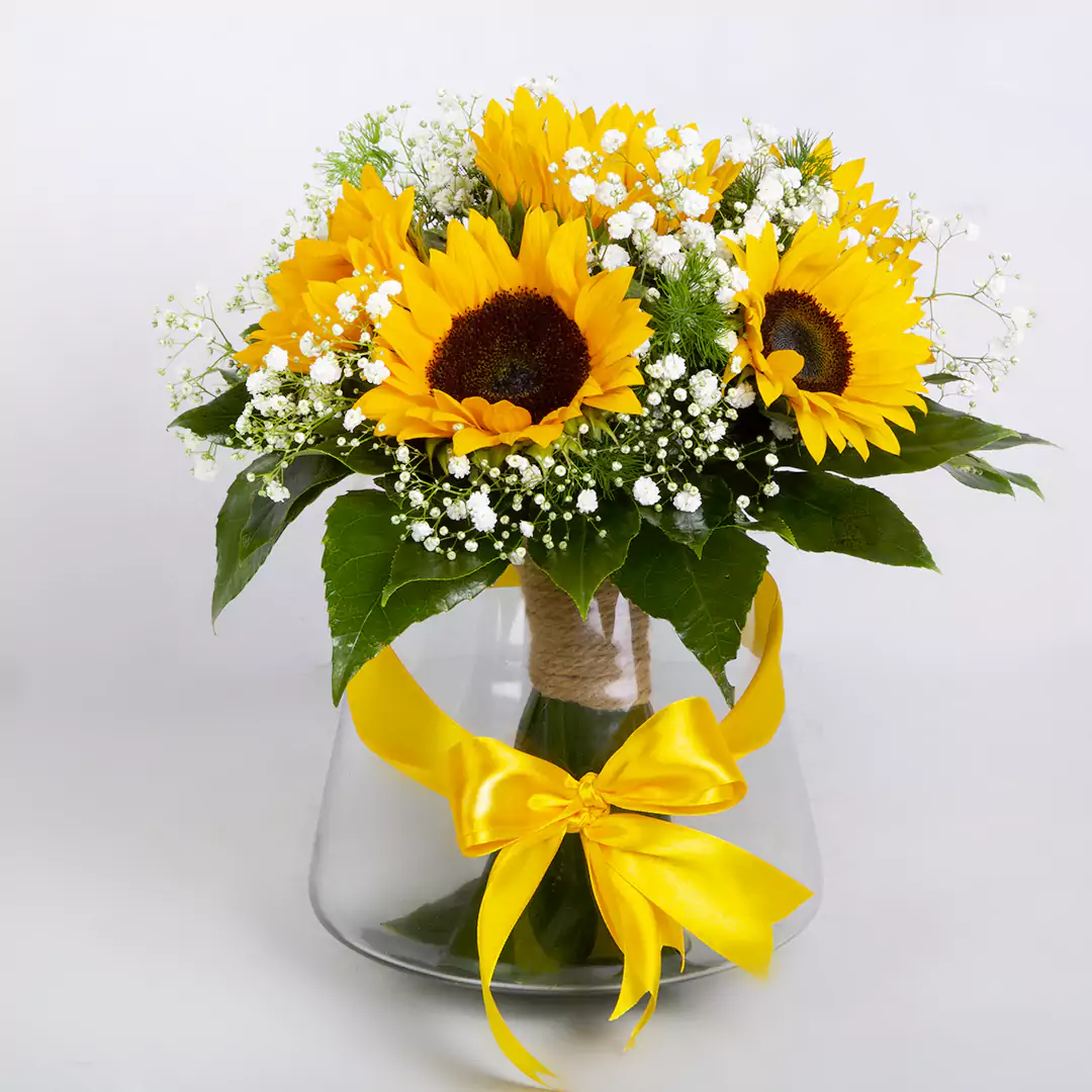 عکس گلدان گل آفتابگردان کد 19489