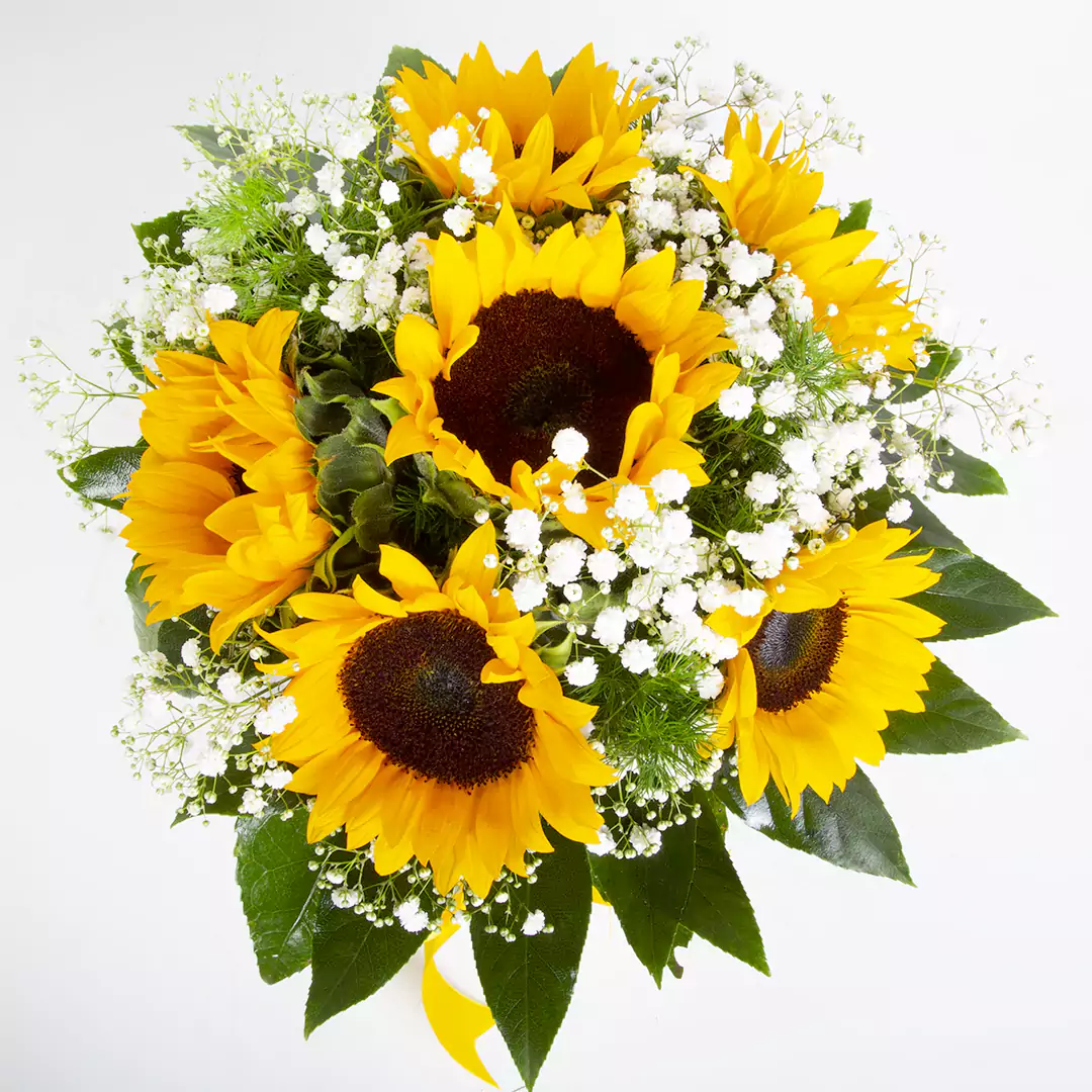 مدل گلدان شیشه ای گل آفتابگردان کد 19489